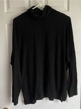 Aerie Black Fleece Turtleneck M